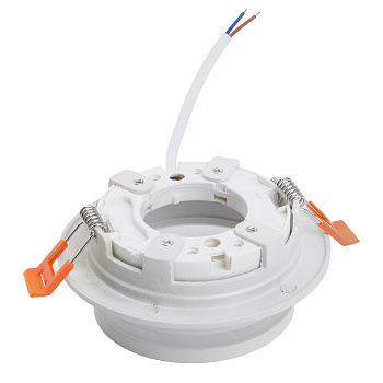 Светильник потолочный встраиваемый, 15W 230V GX53, белый, круг, без лампы, DL502 LUNA Feron