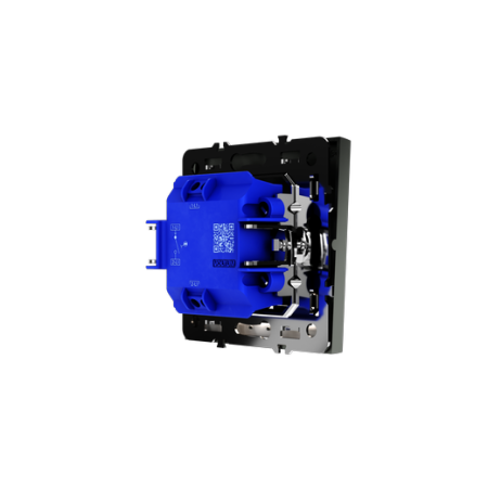 Выключатель встраиваемый Voltum S70 одноклавишный с подсветкой 10А, (титан)