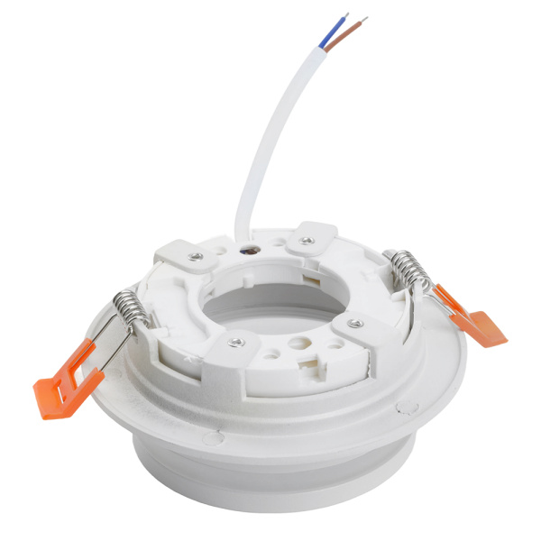 Светильник потолочный встраиваемый, 15W 230V GX53, белый, круг, без лампы, DL502 LUNA Feron