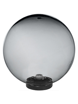 Светильник НТУ 03-100-402 шар d=400 мм IP54 (дымчатый ПММА, основание плоское ПК 145, Е27) TDM