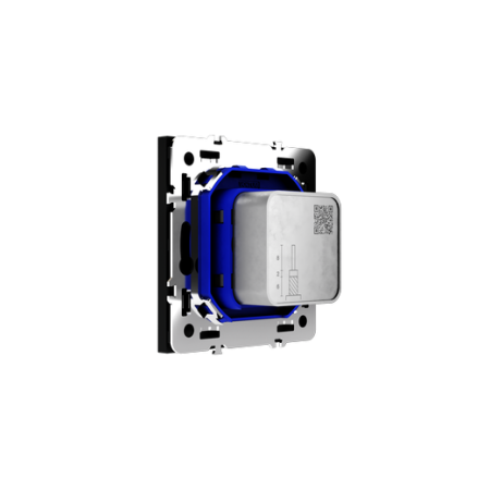 Розетка телевизионная встраиваемая Voltum S70 оконечная TV+SAT, (черный матовый)