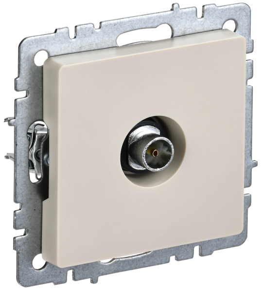 BRITE Розетка TV оконечная РТВ11-0-БрКр бежевый IEK