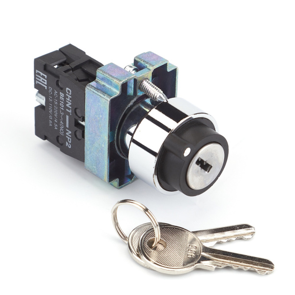 Переключатель NP2-BG21, 2 положения фиксацией, 1НО, IP40 (R) CHINT