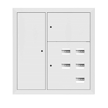 Щит этажный 5 кв, RAL9003 со слаботочным отсеком слева (1000х950х150) PROxima EKF