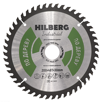 Диск пильный Industrial Дерево 200*30*48Т HW201 Hilberg
