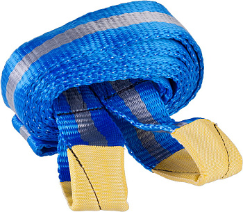 Трос буксировочный "ЭКСПЕРТ", 2 петли, сумка, 5м, 7т ЗУБР