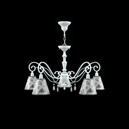 Люстра 5*E14 40Вт Матовый Белый IP20 Classic 27 E3-05-WM-LMP-O-8-CRL-E3-05-TR-DN Maytoni