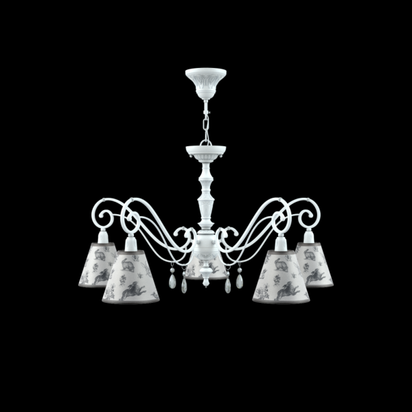 Люстра 5*E14 40Вт Матовый Белый IP20 Classic 27 E3-05-WM-LMP-O-8-CRL-E3-05-TR-DN Maytoni