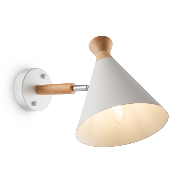 Настенный светильник (бра) 1*E14 40Вт Белый IP20 Rise FR5169WL-01W Freya