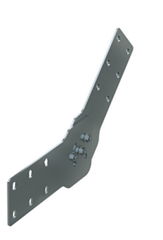 Соединитель шарнирный вертикальный H 150 мм, цинк-ламельный DKC