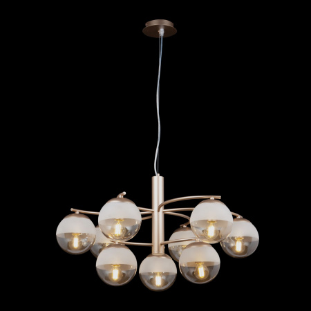 Подвесной светильник 9*E14 40Вт Матовое Золото IP20 Ostin FR5018PL-09G Freya