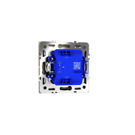 Выключатель встраиваемый Voltum S70 одноклавишный с подсветкой 10А, (шелк)