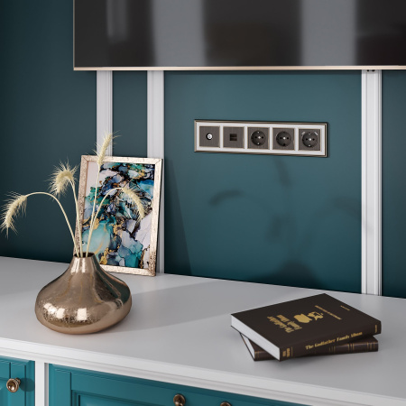 Накладка для USB розетки (бронзовый) Werkel