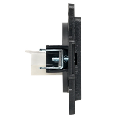 Стокгольм Механизм Розетки Phone 1-местной черный EKF