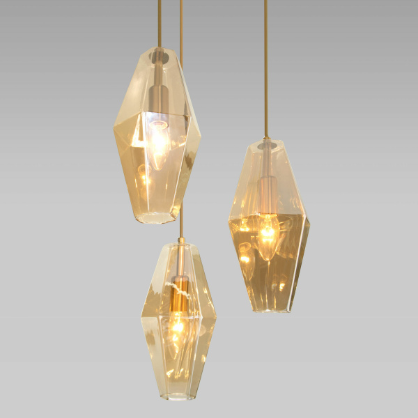 Подвесной светильник 3*E14 60Вт латунь IP20 (50236/3) Eurosvet