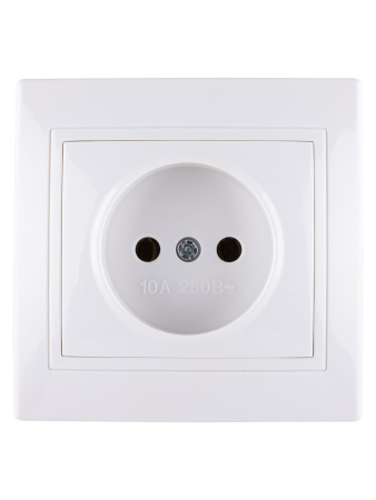 Розетка 2П 10А 250В белая "Таймыр" TDM