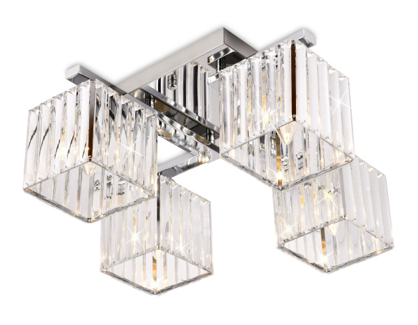 Потолочный светильник TR5213/4 CH/CL хром/прозрачный E27/4 max 40W 630*630*220 Ambrella Light