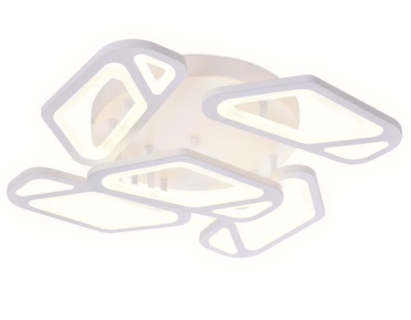 Потолочный светодиодный светильник с пультом FA587/5 WH белый 113W 590*590*120 (ПДУ РАДИО 2.4G) Ambrella Light