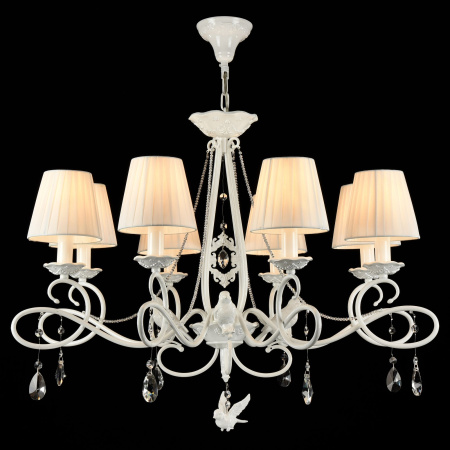 Люстра 8*E14 40Вт Жемчужный белый IP20 Passarinho ARM001-08-W Maytoni