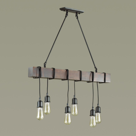 Люстра E27 6*60W 220V KLAUS черный LUMION