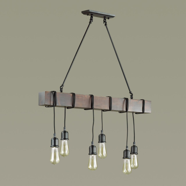 Люстра E27 6*60W 220V KLAUS черный LUMION