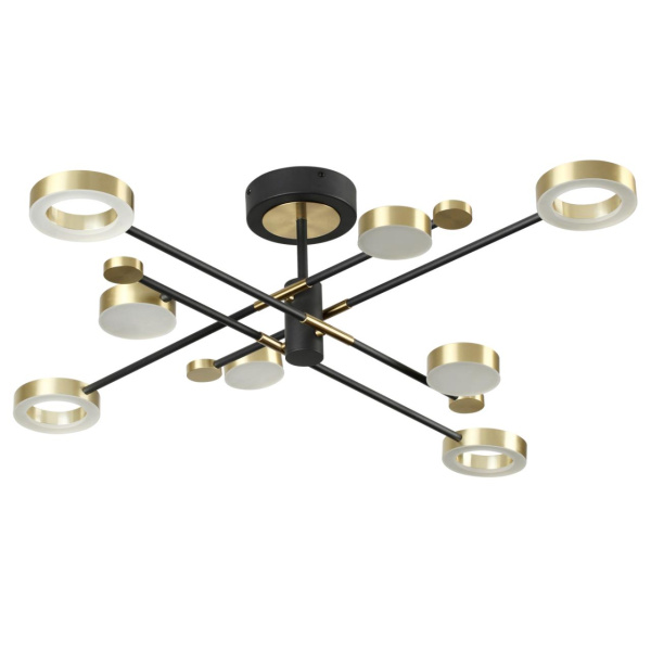 Потолочный св-к IP20 LED 58W 2622Лм DENZEL металл/черный с бронзой ODEON LIGHT