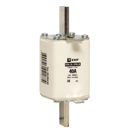 Плавкая вставка ППН-35 250/ 40А габарит 1 PROxima EKF