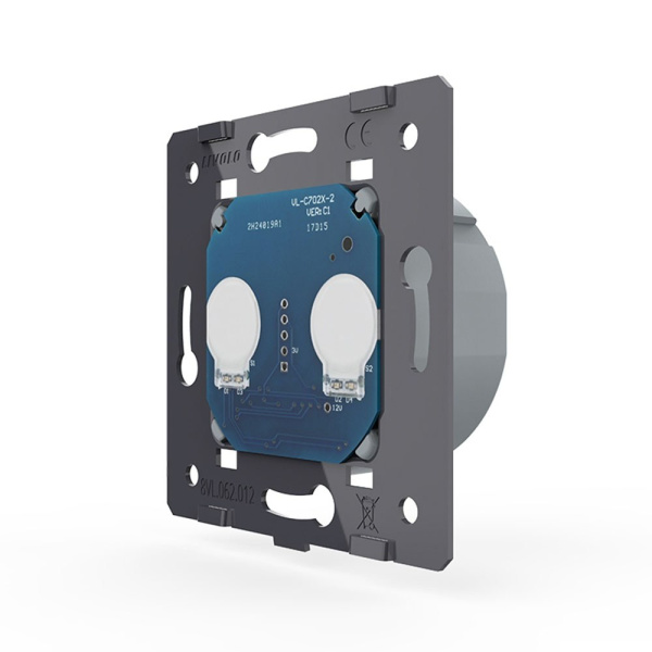 Сенсорный выключатель 2 клавиши (механизм) Livolo