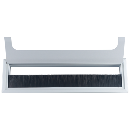 Donel Кабельный громмет (лючок) в стол, 280*80мм, цвет: серебро