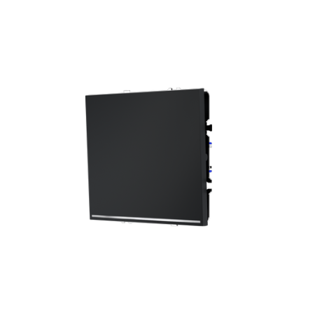 Выключатель встраиваемый Voltum S70 одноклавишный с подсветкой 10А, (графит)