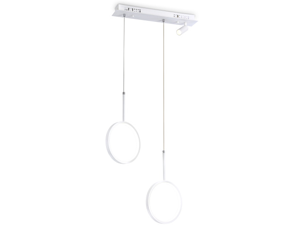 Светильник светодиодный подвесной с пультом FL5272/2+1 WH белый 38W 3000K/4200K/6400K+4200K 500*90*1200 (ПДУ ИК) Ambrella Light