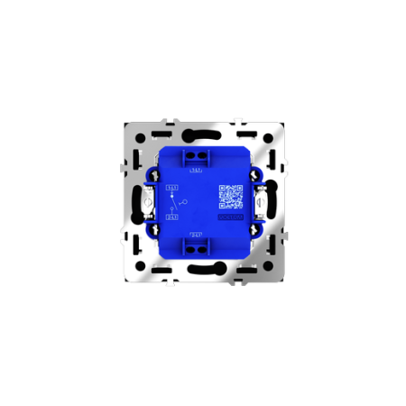 Выключатель встраиваемый Voltum S70 одноклавишный 10А, (черный матовый)