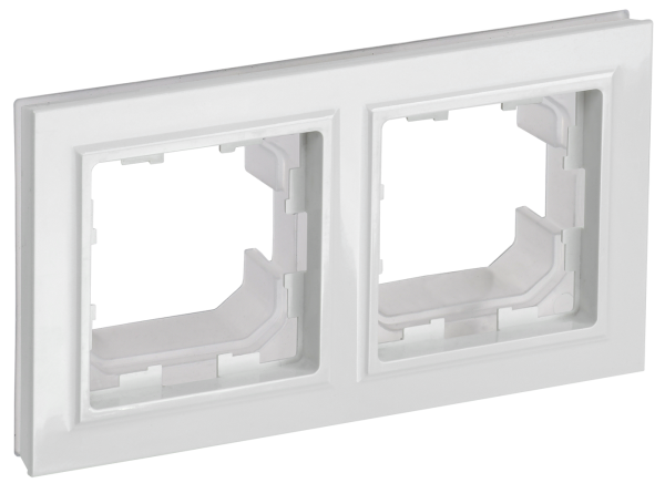 BRITE Рамка 2-местная IP44 РУ-2-БрБ-44 белый IEK