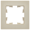 BRITE Рамка 1-мест. РУ-1-Бр беж. рифленый IEK