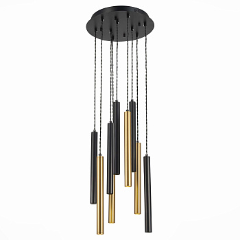 Светильник подвесной Черный LED 1*27Вт 4000К 2 295Lm Ra IP20 D350xH1 500 180-240В ST153.443.27 ST LUCE