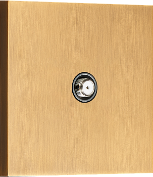 Donel N96 Спутниковая розетка SAT 1 Вых.: 950-2400 МГц, (F-разъём), Латунь, серия DT