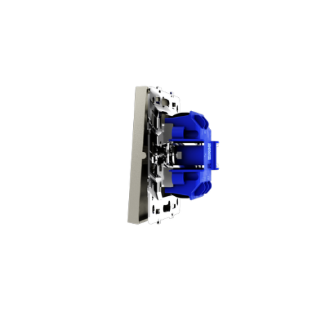 Проходной переключатель встраиваемый Voltum S70 одноклавишный 10А, (шелк)