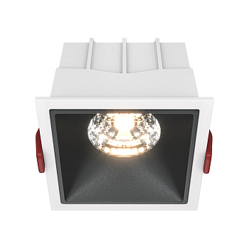 Встраиваемый светильник LED 15Вт Бело-черный IP20 Downlight DL043-01-15W3K-SQ-WB Technical Maytoni