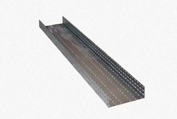 Лоток перфорированный ЛМ 400х65х2000 УТ1,5, оцинкованный лист S2,0