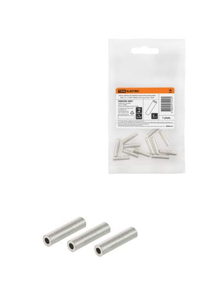 Гильза кабельная медная луженая под опрессовку ГМЛ 1,5-1,7 ГОСТ 23469.3-79 (15шт./упак.) TDM