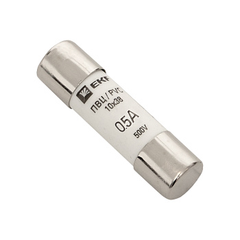 Плавкая вставка цилиндрическая ПВЦ (10х38) 0,5А PROxima EKF