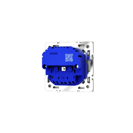 Розетка встраиваемая Voltum S70 с заземлением и защитными шторками, 16А, с USB, A+C, (сталь)