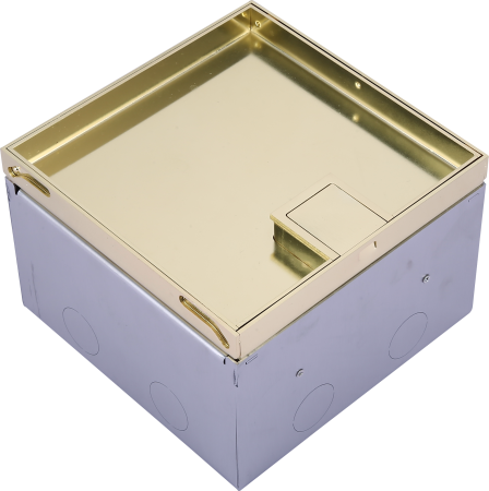 Donel Лючок в пол 6 мод. (2 мод. 45х45 мм. + 2 мод. 22.5х45 мм.), латунь, в уровень с напольным покрытием