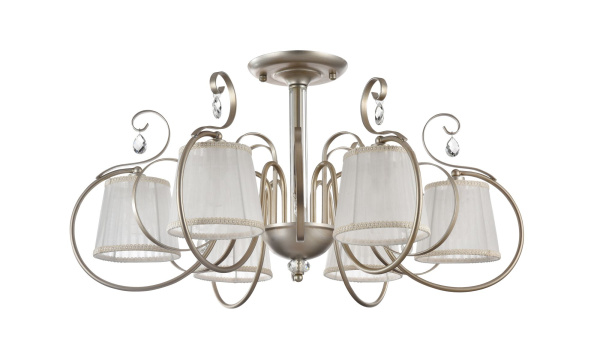 Потолочный светильник 6*E14 40Вт Кремовый с Золотом IP20 Simone FR2020-CL-06-BG Freya