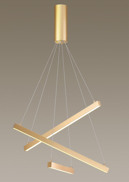 Подвесной св-к LED 3000K 39W 220V COMETA золотистый/металл ODEON LIGHT