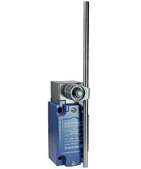 Выключатель путевой ВП 36-2153М-66 У2, круглый стальной рычаг, регулируемый по длине, 1з+1р, безинерционный, 30х60 мм, без сальника, 3А, IP66