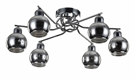 Потолочный светильник 6*E14 40Вт Хром IP20 Cosmo FR5102-CL-06-CH Freya