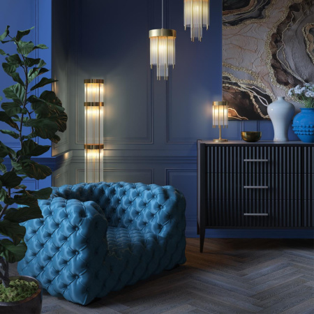 Подвес E14 1*40W YORK золото/металл/стекло ODEON LIGHT