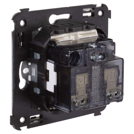 Розетка в стену, 2P+E, с з/ш, "Avanti", "Белое облако" DKC