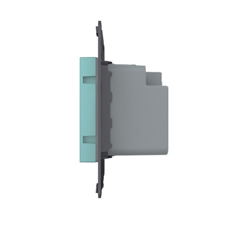 Терморегулятор пола 16А, сенсорное управление, датчик воздуха, Зеленый (механизм) Livolo